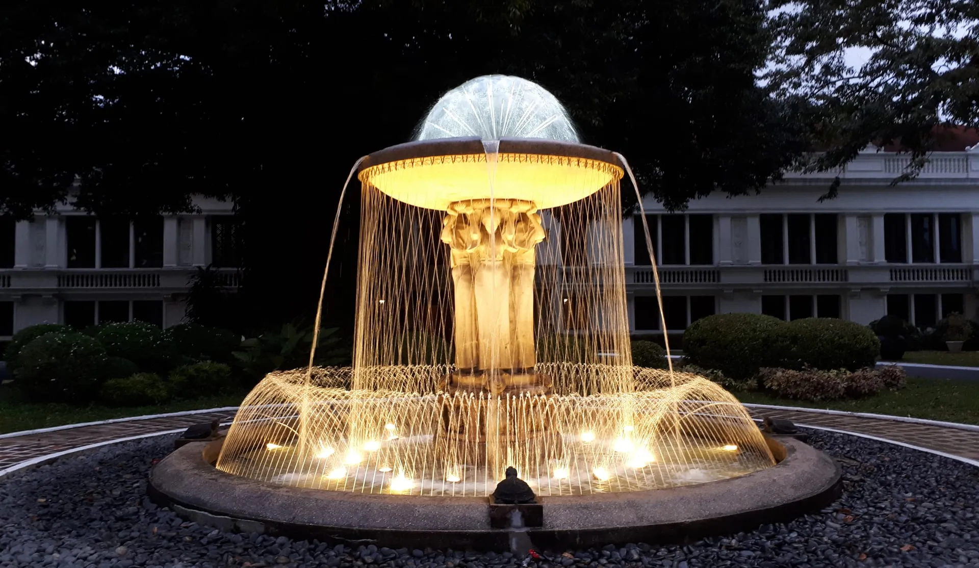 Malacañang Palace Circular Statue Fountain rehabilitation, 2017