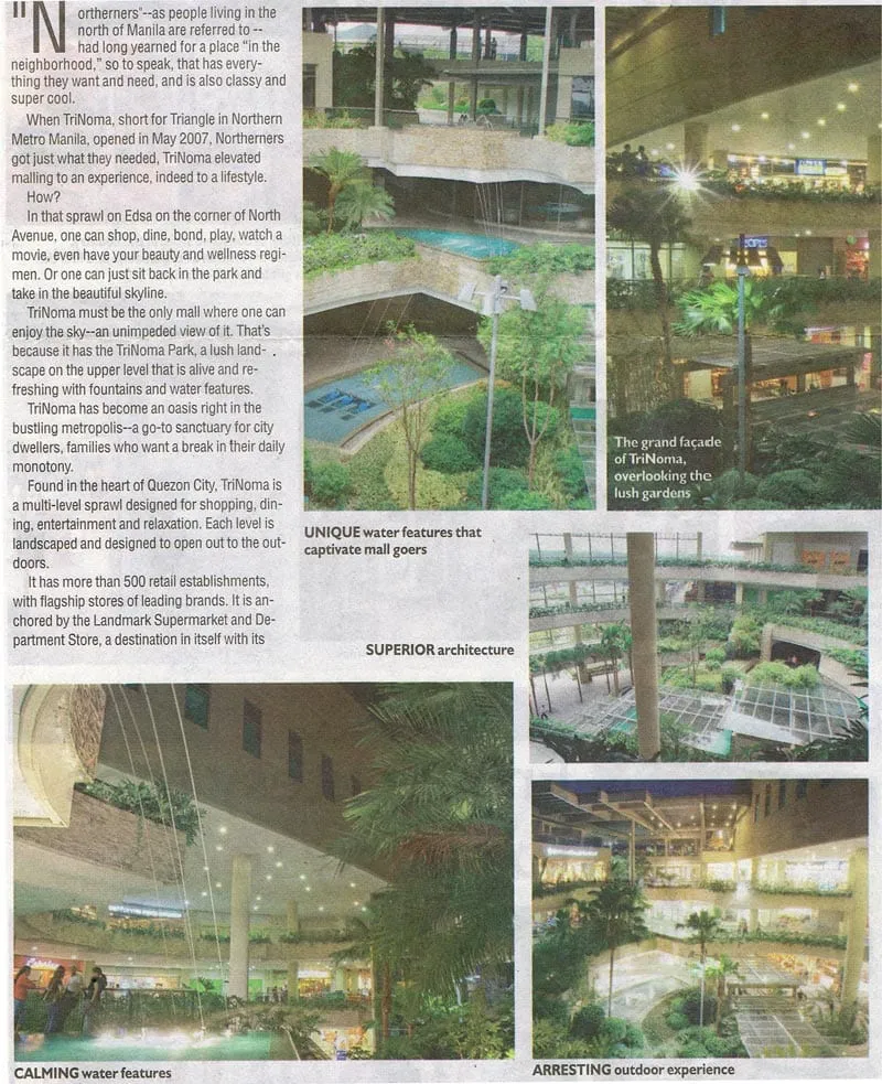 Trinoma Fountain 1