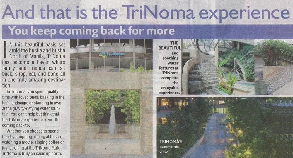 Trinoma Fountain 2