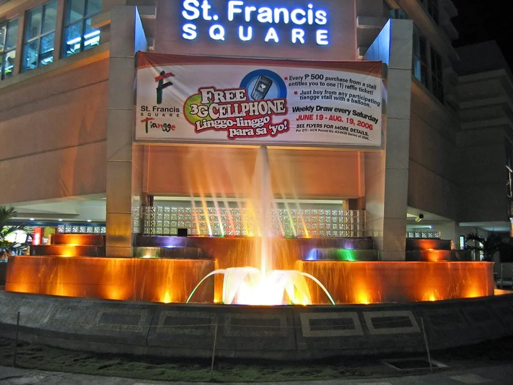 Swinging Fountain with Cascades and Water Petals, St Francis Square, Mandaluyong City, 2005